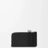 Porte-cartes et monnaie Pebble en cuir de veau grainé Pebble, couleur Black Porte-cartes et monnaie Pebble en cuir de veau grainé Pebble, couleur Black