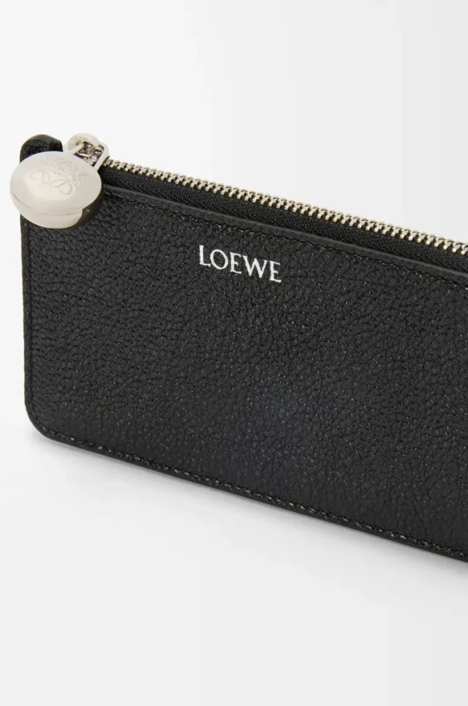 Porte-cartes et monnaie Pebble en cuir de veau grainé Pebble, couleur Black Porte-cartes et monnaie Pebble en cuir de veau grainé Pebble, couleur Black