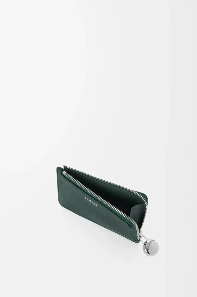 Porte-cartes et monnaie Pebble en cuir de veau grainé Pebble Sherwood Porte-cartes et monnaie Pebble en cuir de veau grainé Pebble Sherwood