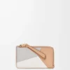 Porte-cartes et monnaie Puzzle en cuir de veau classique Ghost/Silky Beige Porte-cartes et monnaie Puzzle en cuir de veau classique Ghost/Silky Beige