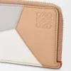 Porte-cartes et monnaie Puzzle en cuir de veau classique Ghost/Silky Beige Porte-cartes et monnaie Puzzle en cuir de veau classique Ghost/Silky Beige