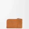 Porte-cartes et monnaie Puzzle en cuir de veau grainé souple, couleur Light Canyon Brown Porte-cartes et monnaie Puzzle en cuir de veau grainé souple, couleur Light Canyon Brown
