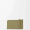 Porte-cartes et porte-monnaie Knot en cuir de veau nappa brillant Eucalyptus/Deep Navy Porte-cartes et porte-monnaie Knot en cuir de veau nappa brillant Eucalyptus/Deep Navy