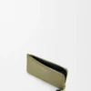 Porte-cartes et porte-monnaie Knot en cuir de veau nappa brillant Eucalyptus/Deep Navy Porte-cartes et porte-monnaie Knot en cuir de veau nappa brillant Eucalyptus/Deep Navy