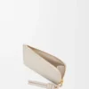Porte-cartes et porte-monnaie Knot en cuir de veau nappa brillant Light Oat Porte-cartes et porte-monnaie Knot en cuir de veau nappa brillant Light Oat