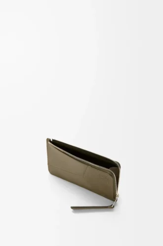 Porte-cartes et porte-monnaie Puzzle en cuir de veau classique Kaki foncé Porte-cartes et porte-monnaie Puzzle en cuir de veau classique Kaki foncé