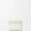 Porte-cartes Futurist Cat en cuir de veau classique blanc cassé Porte-cartes Futurist Cat en cuir de veau classique blanc cassé