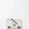 Porte-cartes Futurist Cat en cuir de veau classique Soft White Porte-cartes Futurist Cat en cuir de veau classique Soft White