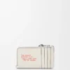 Porte-cartes Futurist Cat en cuir de veau classique Soft White Porte-cartes Futurist Cat en cuir de veau classique Soft White