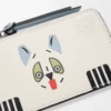 Porte-cartes Futurist Cat en cuir de veau classique Soft White Porte-cartes Futurist Cat en cuir de veau classique Soft White