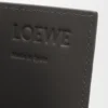 Porte-cartes ouvert en cuir de veau classique texturé gris foncé Porte-cartes ouvert en cuir de veau classique texturé gris foncé