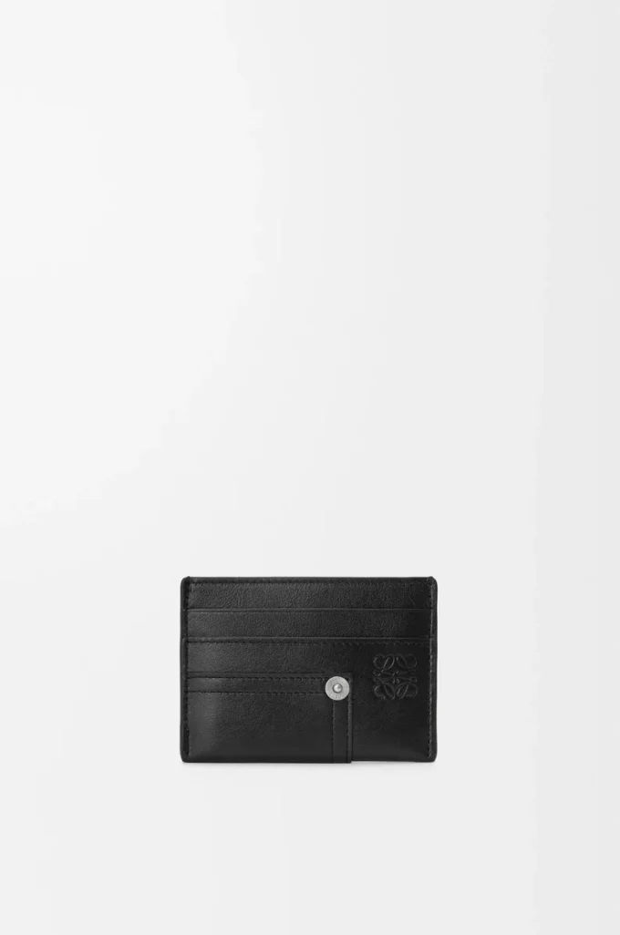 Porte-cartes Panta en cuir de veau brillant Noir Porte-cartes Panta en cuir de veau brillant Noir