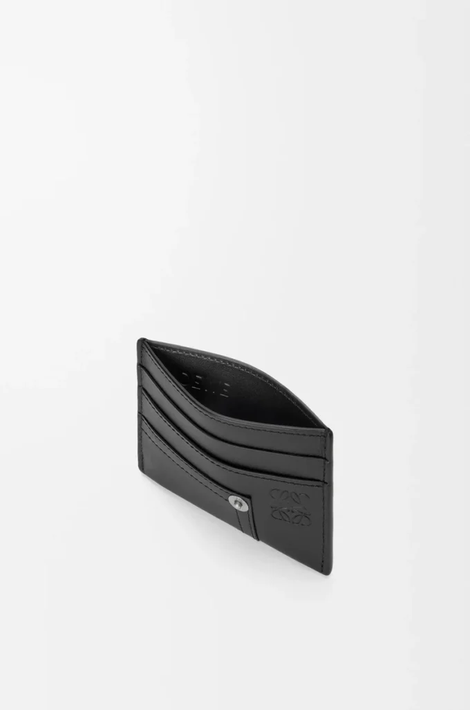 Porte-cartes Panta en cuir de veau brillant Noir Porte-cartes Panta en cuir de veau brillant Noir