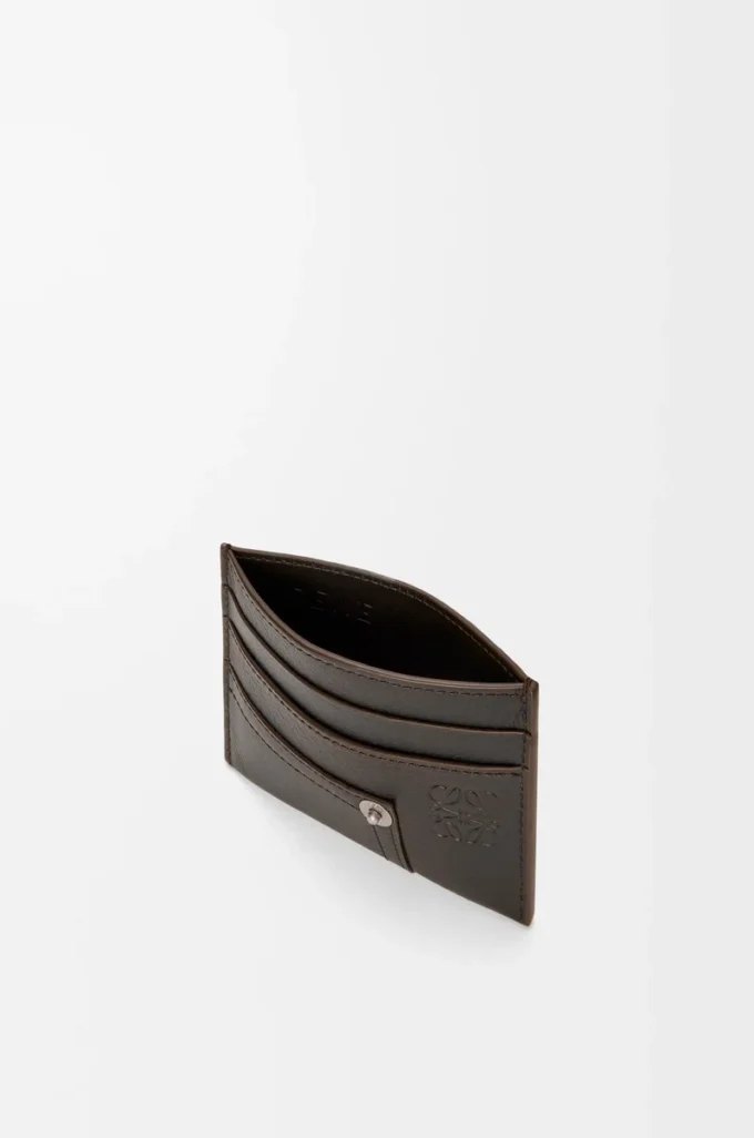 Porte-cartes Panta en cuir de veau brillant Vintage Brown Porte-cartes Panta en cuir de veau brillant Vintage Brown