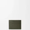 Porte-cartes Puzzle en cuir de veau classique Dark Khaki Porte-cartes Puzzle en cuir de veau classique Dark Khaki