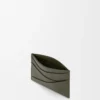Porte-cartes Puzzle en cuir de veau classique Dark Khaki Porte-cartes Puzzle en cuir de veau classique Dark Khaki