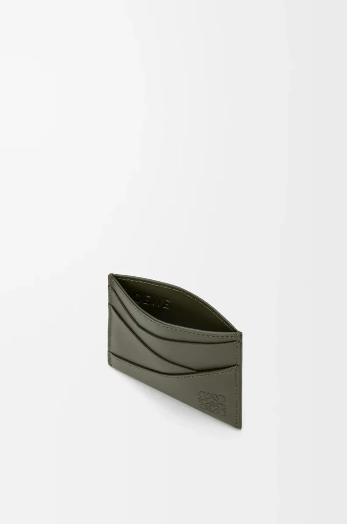 Porte-cartes Puzzle en cuir de veau classique Dark Khaki Porte-cartes Puzzle en cuir de veau classique Dark Khaki