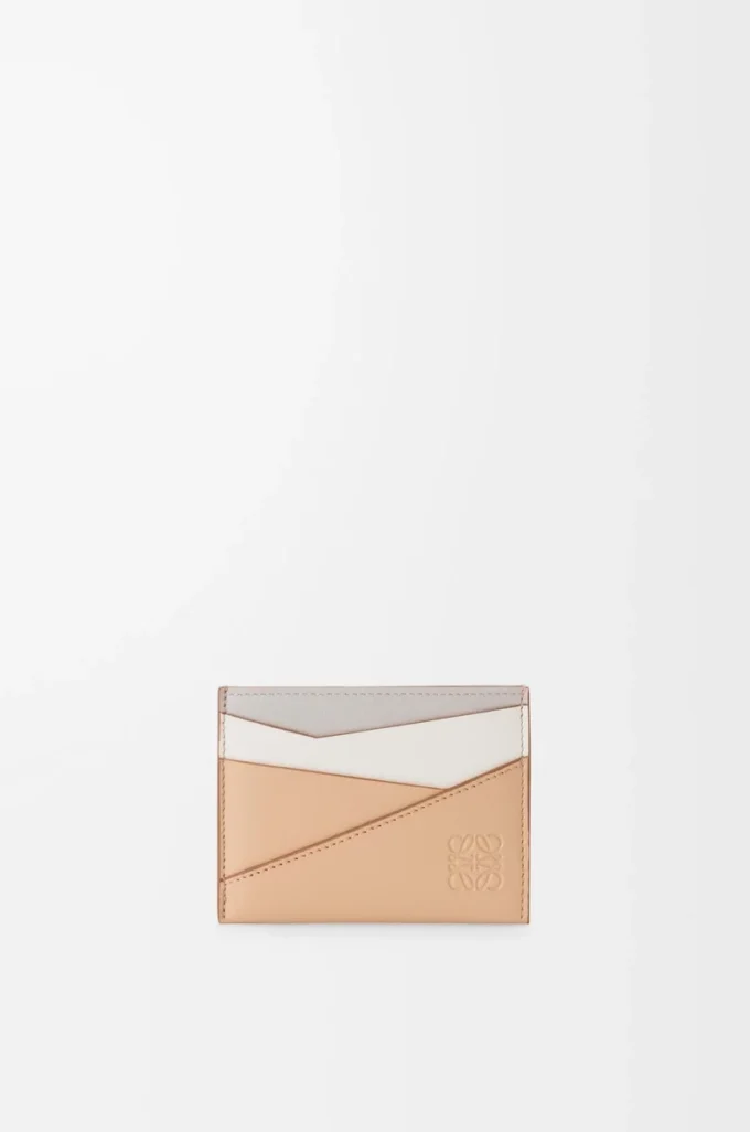 Porte-cartes Puzzle en cuir de veau classique Ghost/Silky Beige Porte-cartes Puzzle en cuir de veau classique Ghost/Silky Beige