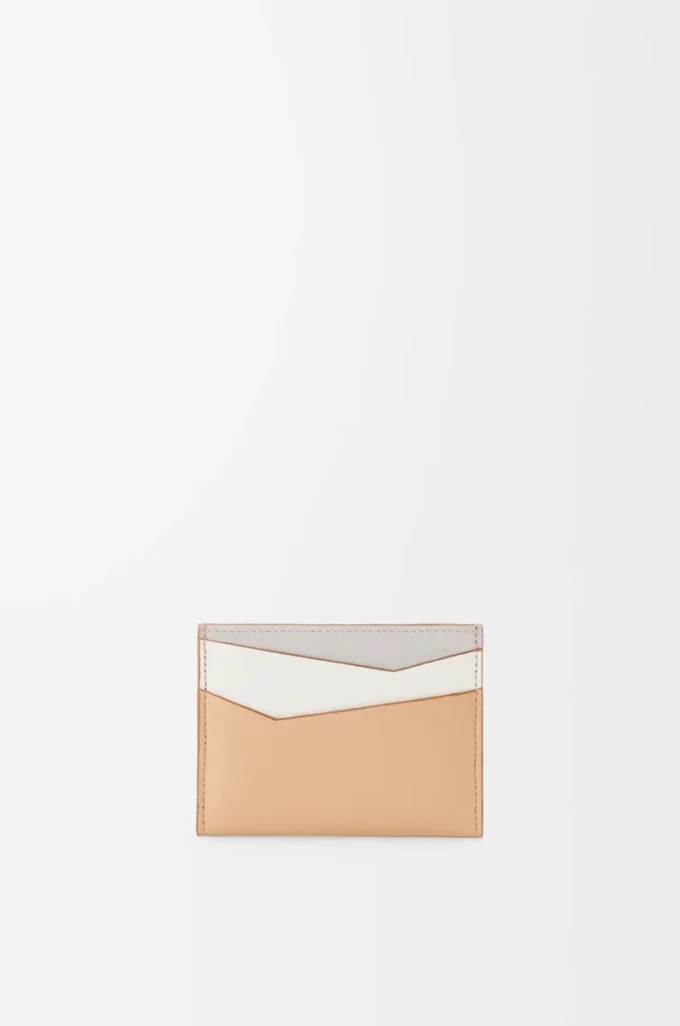 Porte-cartes Puzzle en cuir de veau classique Ghost/Silky Beige Porte-cartes Puzzle en cuir de veau classique Ghost/Silky Beige