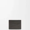 Porte-cartes Puzzle en cuir de veau classique gris foncé Porte-cartes Puzzle en cuir de veau classique gris foncé