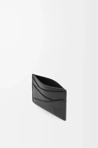 Porte-cartes Puzzle en cuir de veau classique noir