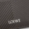 Porte-cartes uni en cuir de veau classique texturé gris foncé Porte-cartes uni en cuir de veau classique texturé gris foncé