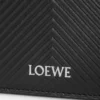 Porte-cartes uni en cuir de veau classique texturé noir Porte-cartes uni en cuir de veau classique texturé noir
