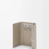 Porte-clés Anagram en cuir de veau grainé Clay Porte-clés Anagram en cuir de veau grainé Clay