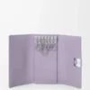 Porte-clés Anagram en cuir de veau grainé Dirty Mauve Porte-clés Anagram en cuir de veau grainé Dirty Mauve