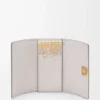 Porte-clés Anagram en cuir de veau grainé Light Ghost Grey Porte-clés Anagram en cuir de veau grainé Light Ghost Grey