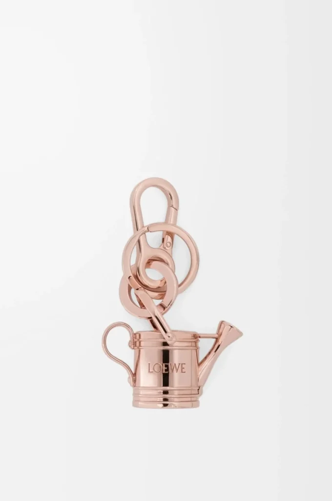 Porte-clés arrosoir en or rose