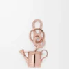 Porte-clés arrosoir en or rose