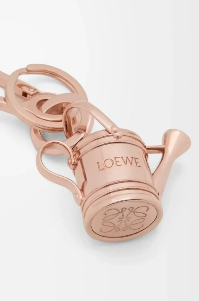 Porte-clés arrosoir en or rose