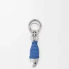 Porte-clés Fish avec décapsuleur Argent/Bleu mer
