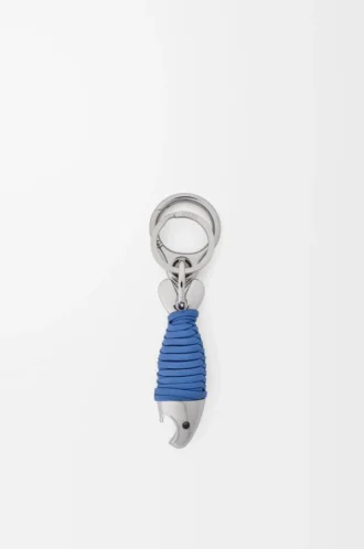 Porte-clés Fish avec décapsuleur Argent/Bleu mer