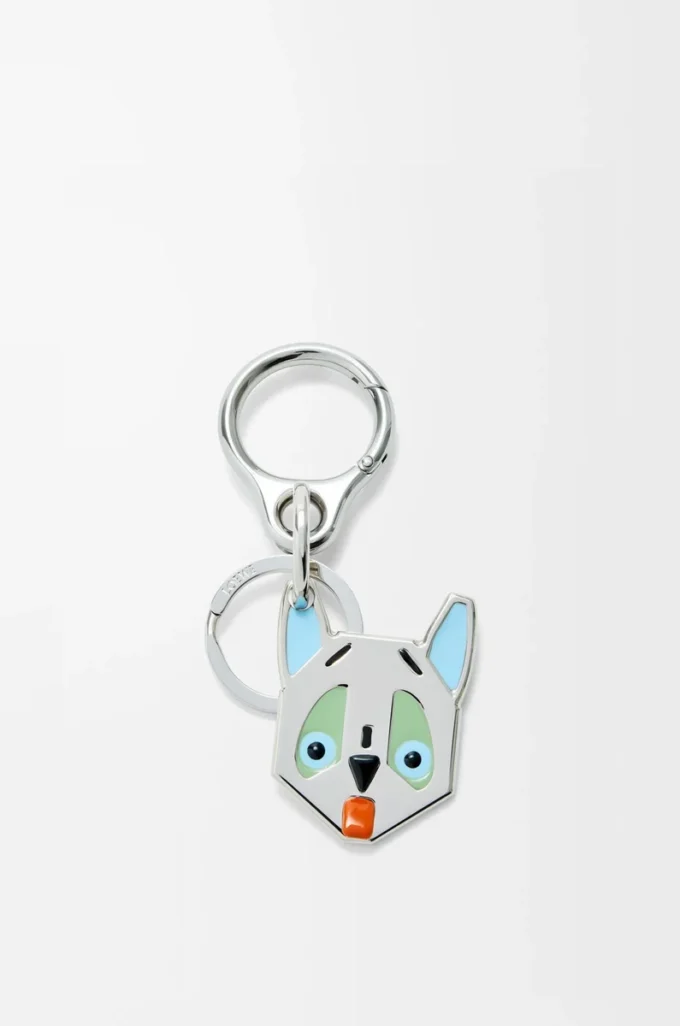 Porte-clés Futurist Cat Argent/Multicolore