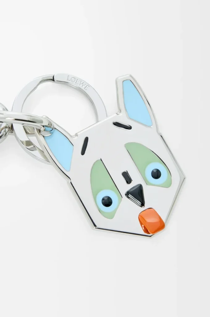 Porte-clés Futurist Cat Argent/Multicolore