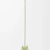 Porte-clés Leaf Insect en cuir de veau classique Light Pear