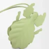 Porte-clés Leaf Insect en cuir de veau classique Light Pear