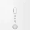Porte-clés Pebble argent