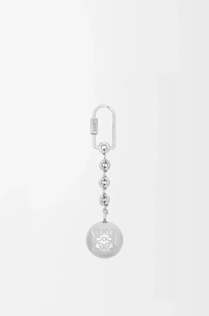 Porte-clés Pebble argent