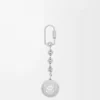 Porte-clés Pebble argent