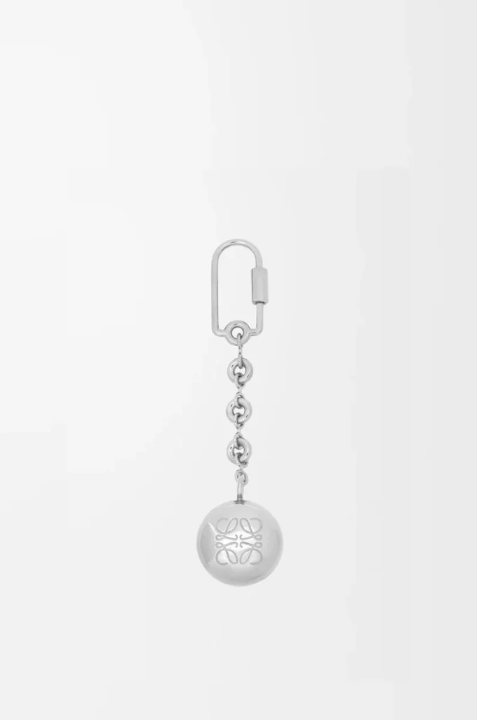 Porte-clés Pebble argent