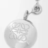 Porte-clés Pebble argent