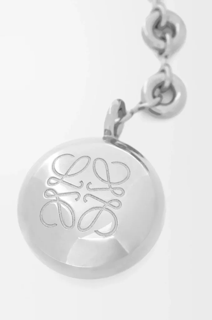 Porte-clés Pebble argent