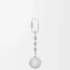 Porte-clés Pebble Nacre/Palladium