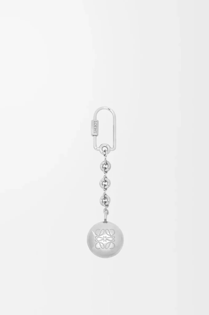 Porte-clés Pebble Nacre/Palladium