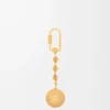 Porte-clés Pebble Vétiver/Or
