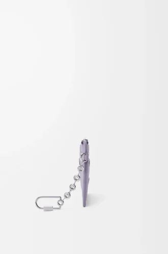 Porte-monnaie carré Anagram en cuir de veau grainé Dirty Mauve