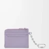 Porte-monnaie carré Anagram en cuir de veau grainé Dirty Mauve Porte-monnaie carré Anagram en cuir de veau grainé Dirty Mauve